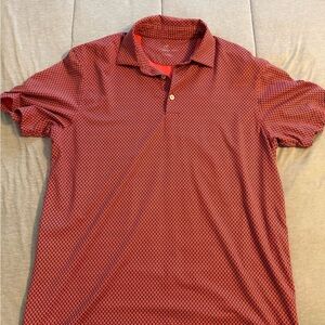 Southern Tide Red and Black Men's Polo Shirt